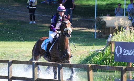 Ginny Howe competing at Blenheim International Horse Trials